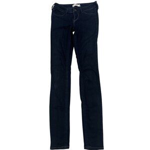 Hollister Womens Dark Wash Stretch Denim Skinny Jeans Size 00R W23 L29